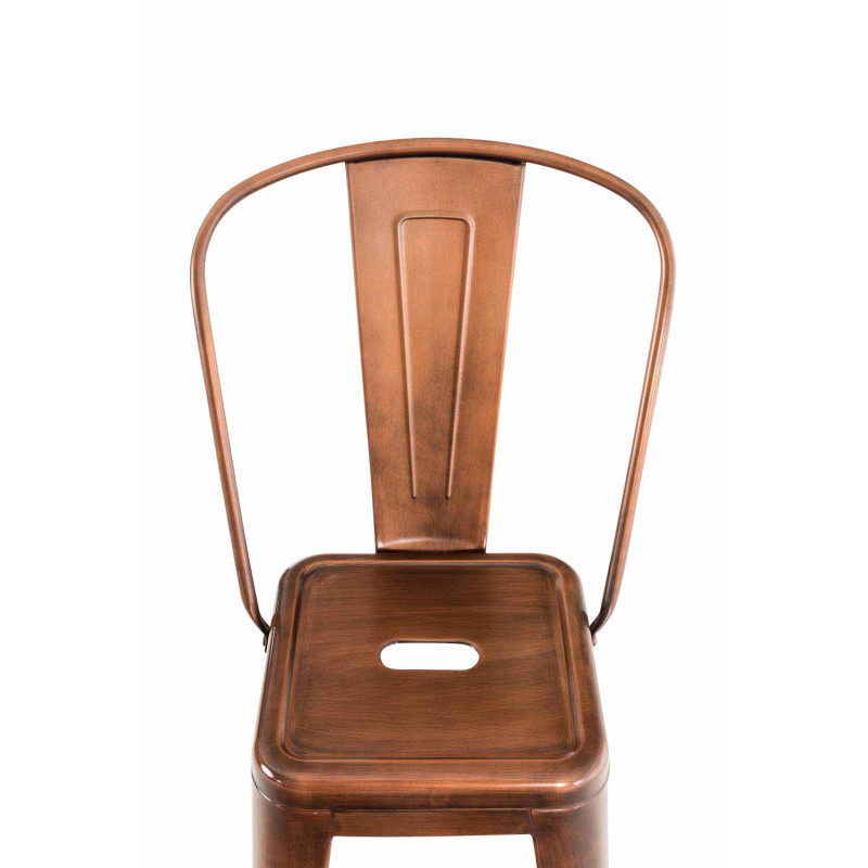 Juego de 2 taburetes de bar Aiden, color cobre