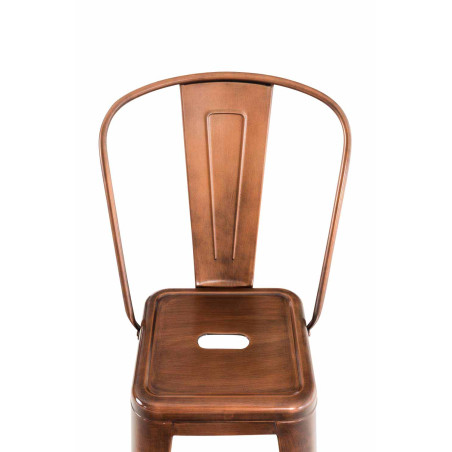 Ensemble de 2 tabourets de bar Aiden, cuivre