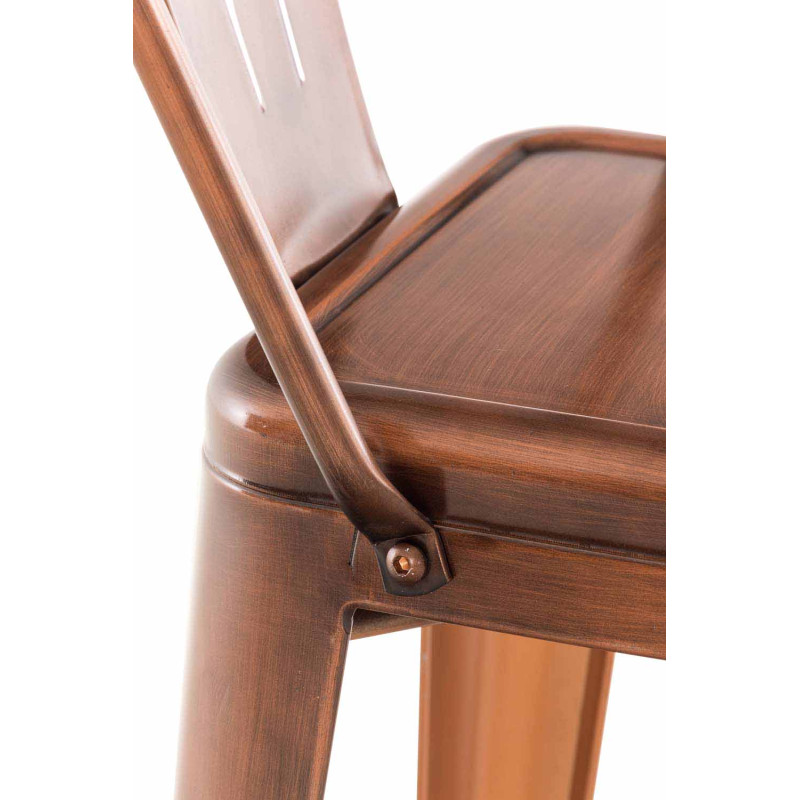 Ensemble de 2 tabourets de bar Aiden, cuivre