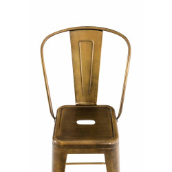 Ensemble de 2 tabourets de bar Aiden dorés