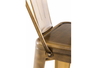 Ensemble de 2 tabourets de bar Aiden dorés