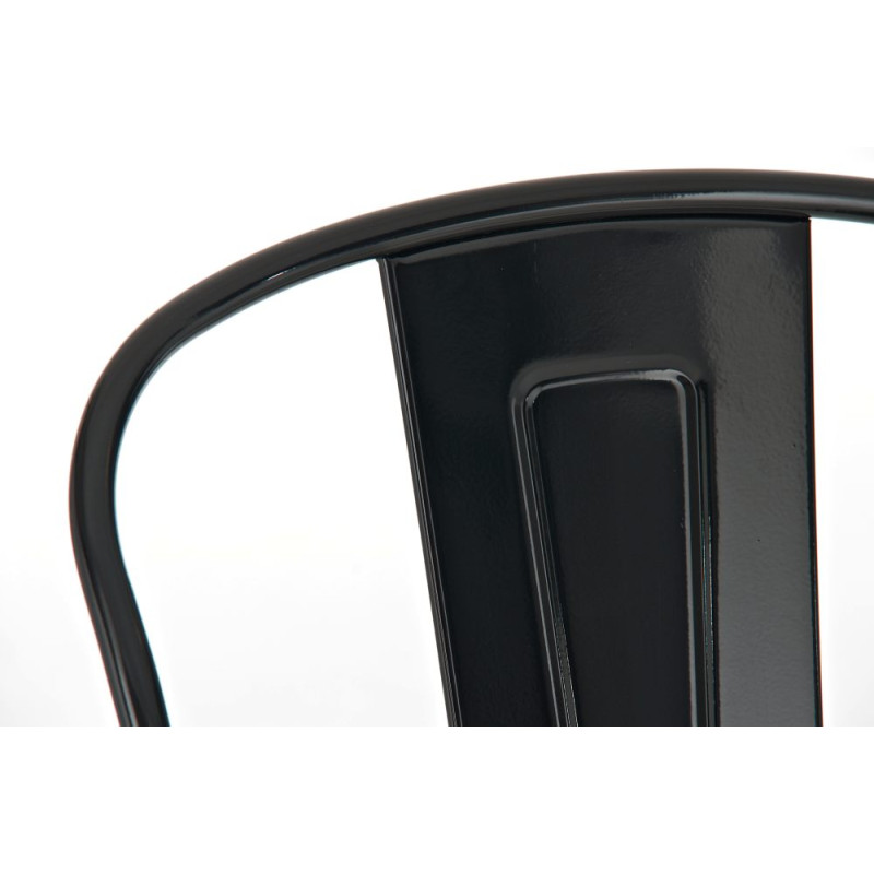 Lot de 2 tabourets de bar Aiden, noirs