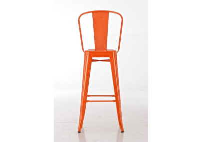 Conjunto de 2 banquetas de bar Aiden, laranja