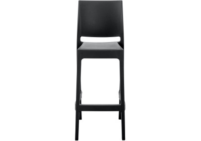 Ensemble de 2 tabourets de bar Maya noirs