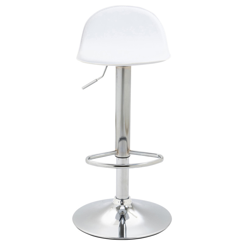 Set di 2 sgabelli da bar Lana V2 cromo bianco