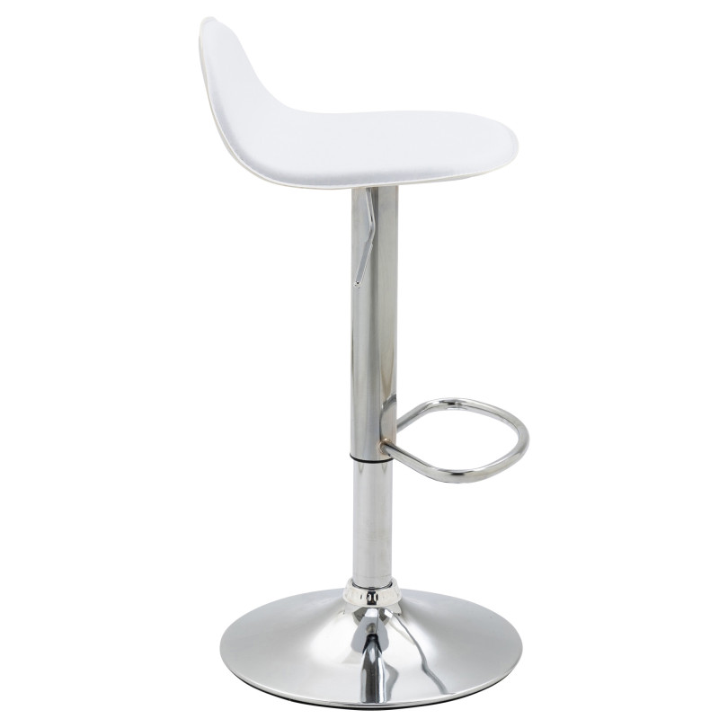 Set di 2 sgabelli da bar Lana V2 cromo bianco