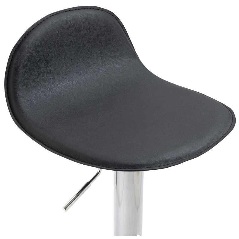 Set di 2 sgabelli da bar Lana V2 cromo nero