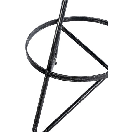 Tabouret de bar argenté Karla