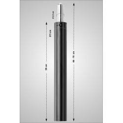 Sgabello da bar con alzata a gas Panama, Limon, Damaso nero