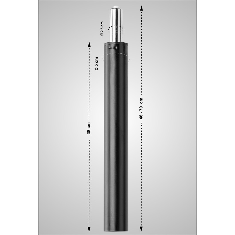 Tabouret de bar à vérin à gaz Panama, Limon, Damaso noir