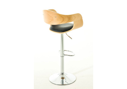 Ensemble de 2 tabourets de bar Kingston C, similicuir, naturel/noir