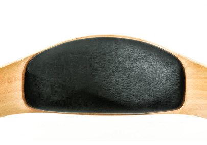 Set di 2 sgabelli da bar Kingston C, similpelle, naturale/nero