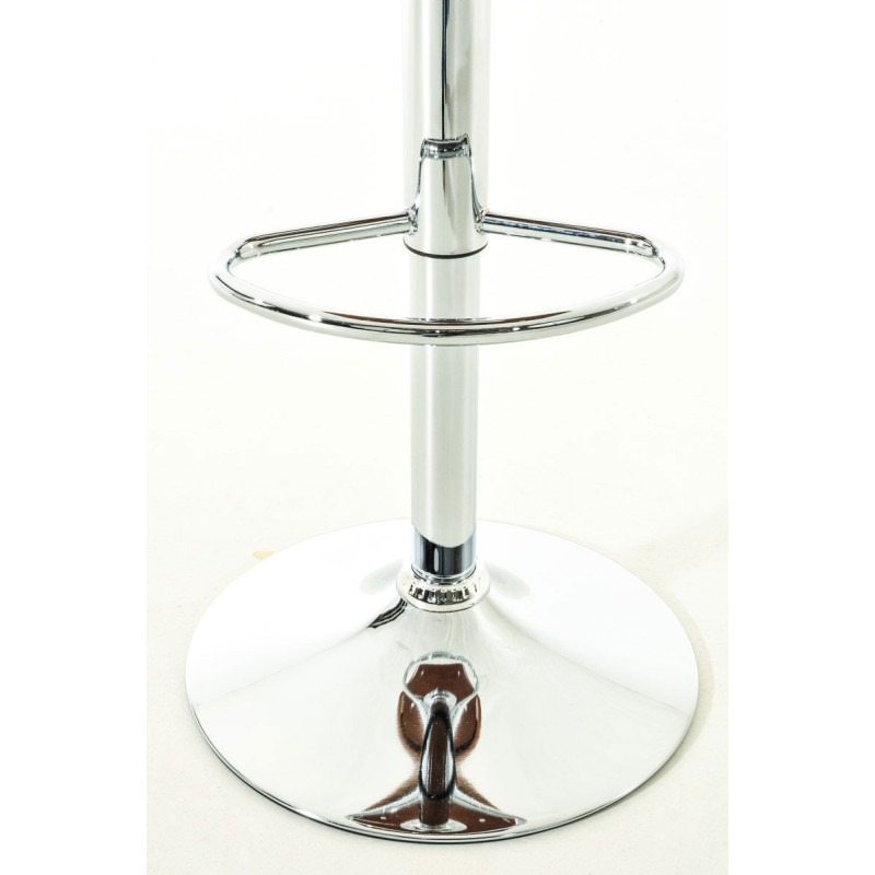 Ensemble de 2 tabourets de bar Kingston C en similicuir noyer/noir