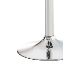 Set di 2 sgabelli da bar Hoover, tessuto, cromato, grigio scuro