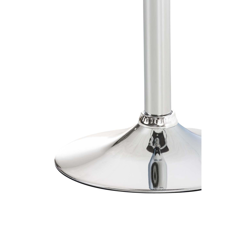 Set di 2 sgabelli da bar Hoover, tessuto, cromato, grigio scuro