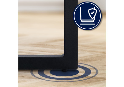 Tabouret de bar Hopewell similicuir B noir