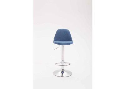 Set di 2 sgabelli da bar Kiel, tessuto, blu