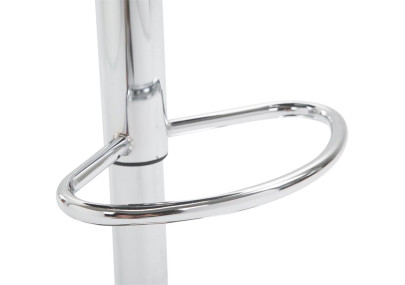 Conjunto de 2 banquetas de bar Lazio em couro sintético preto