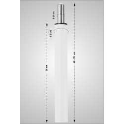 Taburete de bar con elevación a gas Panamá, Limón, Damaso blanco