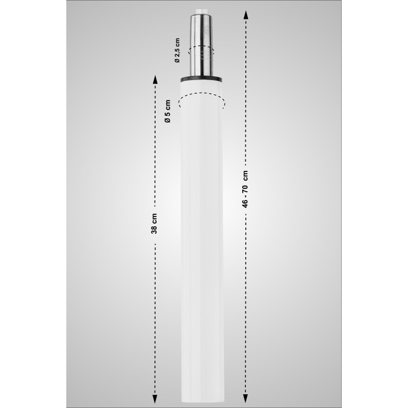 Taburete de bar con elevación a gas Panamá, Limón, Damaso blanco