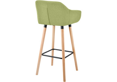 Ensemble de 2 tabourets de bar Grant, tissu vert clair