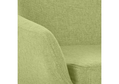 Conjunto de 2 banquetas Grant, em tecido verde claro.