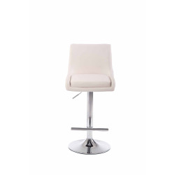 Tabouret de bar Club en similicuir C blanc