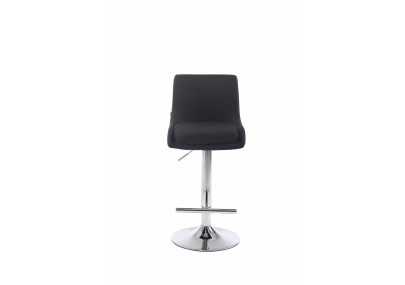 Tabouret de bar Club en similicuir noir