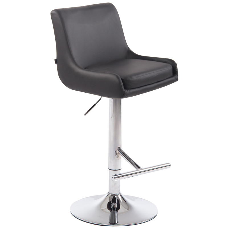 Tabouret de bar Club en similicuir gris C