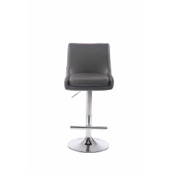Tabouret de bar Club en similicuir gris C