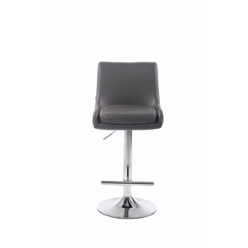 Tabouret de bar Club en similicuir gris C