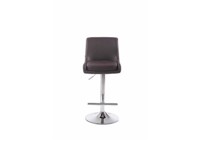 Tabouret de bar Club en similicuir marron C