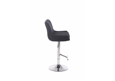 Tabouret de bar Club en tissu noir C