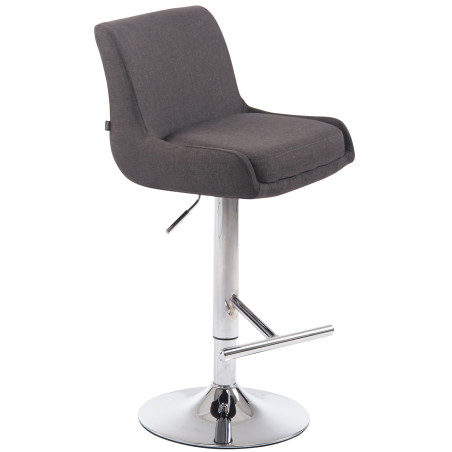 Tabouret de bar Club en tissu C gris foncé