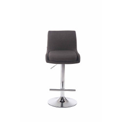 Tabouret de bar Club en tissu C gris foncé