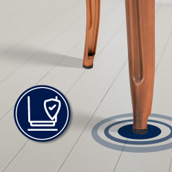 Ensemble de 2 tabourets de bar Joshua en cuivre