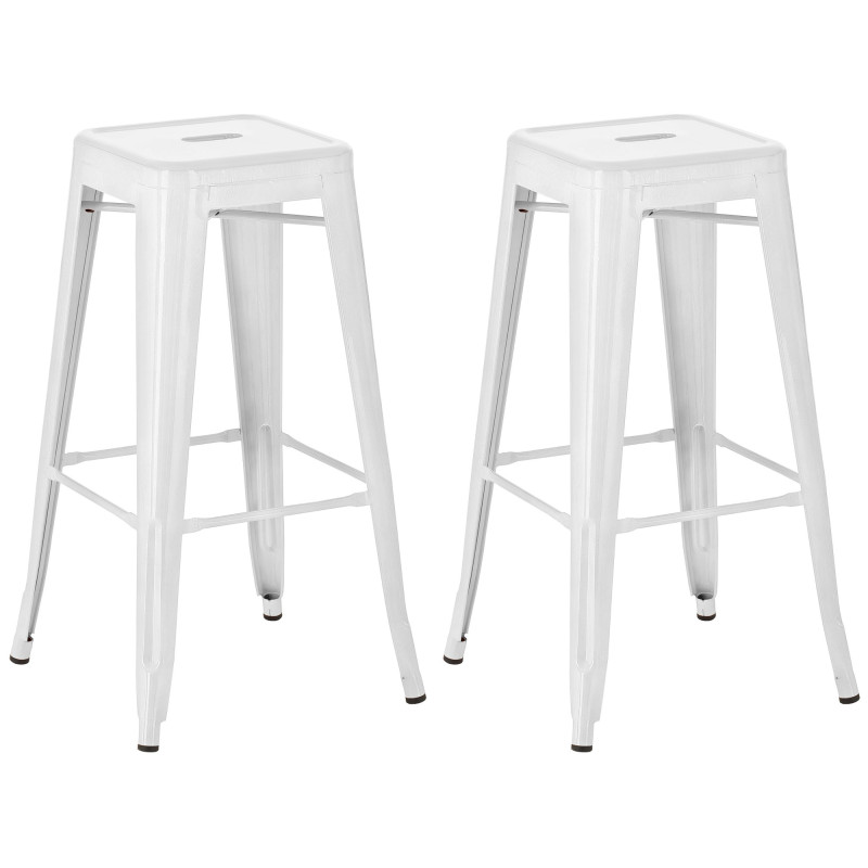 Juego de 2 taburetes de bar Joshua White