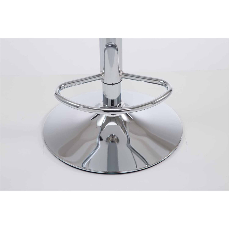 Conjunto de 2 banquetas de bar Las Vegas V2 em couro sintético cromado vermelho borgonha