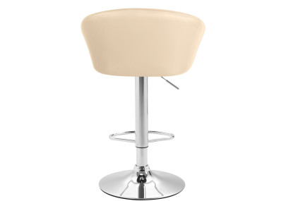 Conjunto de 2 banquetas de bar Miami V2 em couro sintético cor creme