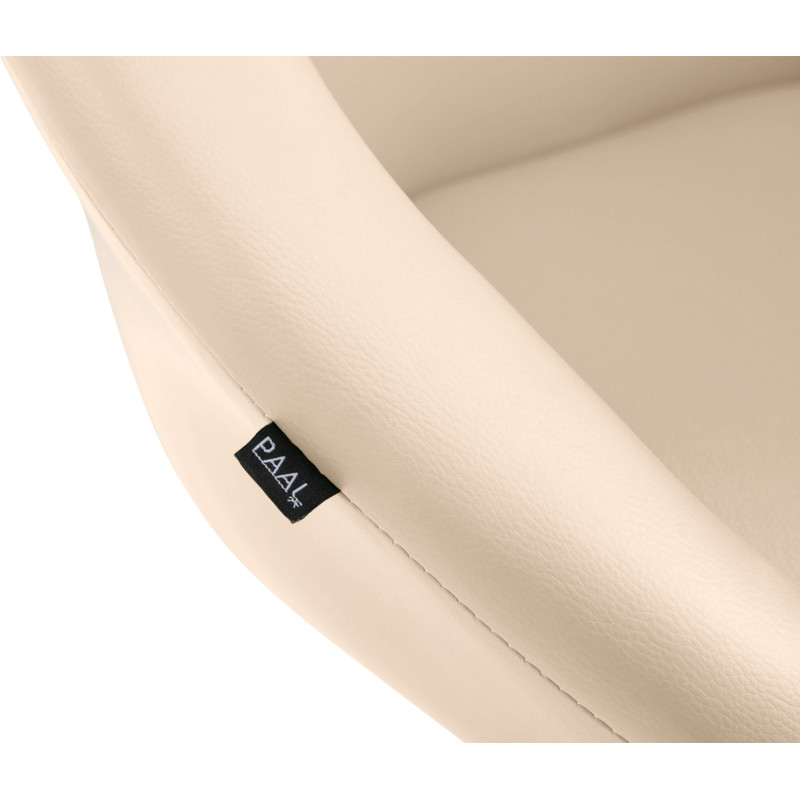 Conjunto de 2 banquetas de bar Miami V2 em couro sintético cor creme