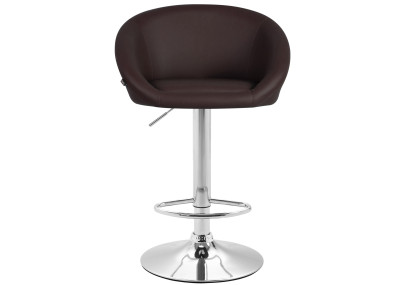 Conjunto de 2 banquetas de bar Miami V2 em couro sintético marrom