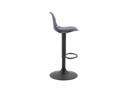 Tabouret de bar Kiel, similicuir, noir