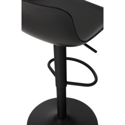 Tabouret de bar noir Almada