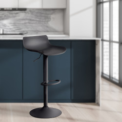 Tabouret de bar noir Aveiro