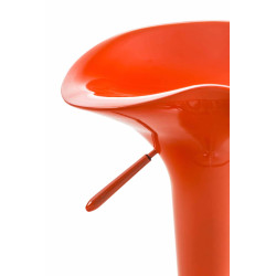 Ensemble de 2 tabourets de bar Saddle orange