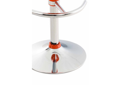 Juego de 2 taburetes de bar color naranja silla de montar