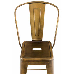 Ensemble de 4 tabourets de bar Aiden dorés