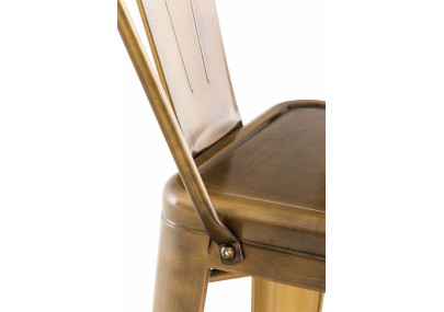 Ensemble de 4 tabourets de bar Aiden dorés