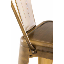 Set di 4 sgabelli da bar Aiden dorati