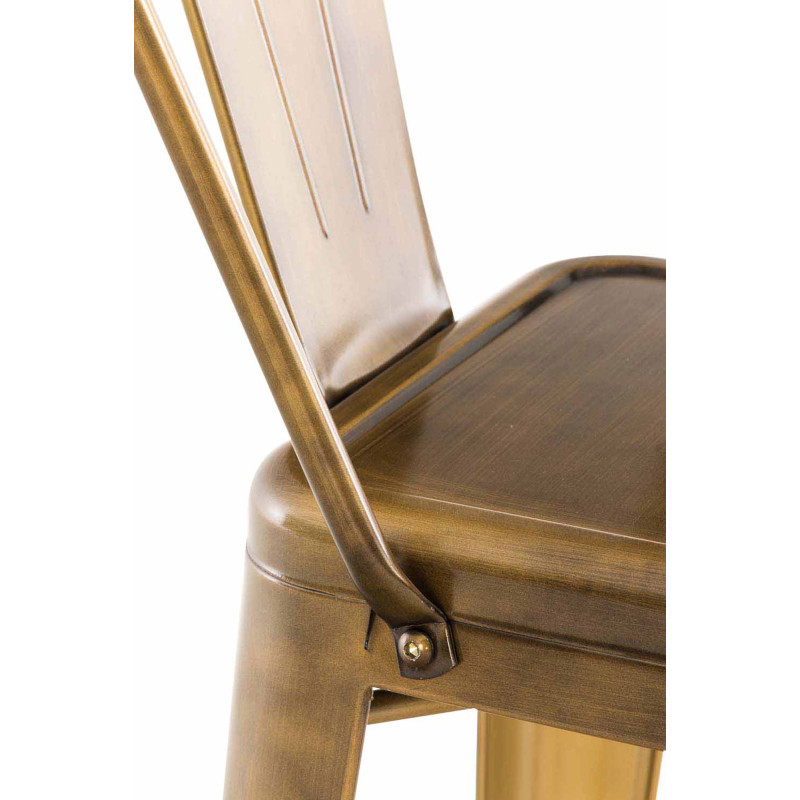 Ensemble de 4 tabourets de bar Aiden dorés